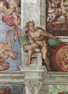 Plafond de la chapelle Sixtine : Expulsion d